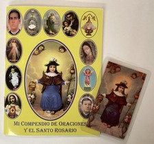 COMPENDIO DE ORACIONES Y EL SANTO ROSARIO, CORONILLA , FAVORS, PRAYERS, ESTAMPA picture