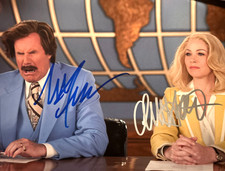 ANCHORMAN Will Ferrell Christina Applegate Signed Original Autograph 8x10