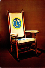 Rocking Chair From President John F. Kennedy's VIntage Unposted Postcard picture
