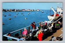 Nantucket MA-Massachusetts, Harbor and Lighthouse, Postal Vintage c1968 Postcard picture