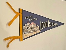 Vintage Boldt Castle 1000 Lakes Medium Felt Pennant picture