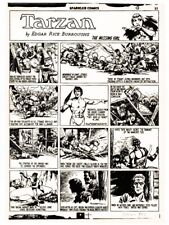 1943 TARZAN SPARKLER COMICS #20 ORIGINAL PRODUCTION ART PAGE BURNE HOGARTH ERB picture
