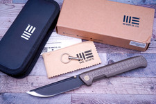 WE Knife 710G, 2-Tone M390 Blade, 2-Tone Bronze Anodized Titanium Handles picture