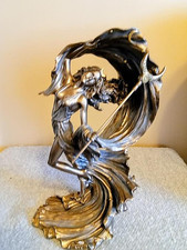 Nyx Goddess of Night Moon Goddess statue Veronese crescent moon picture