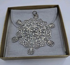 925 2004 Metropolitan Museum Of Art New York Snowflake Ornament Orig Box 13.3g picture