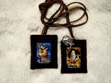 St. Therese St. Michael Brown Scapular 100%Wool Handmade in USA picture