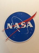 NASA “Meatball” Reproduction Embossed Heavy Metal Space Sign picture