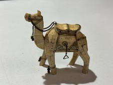 VINTAGE MID CENTURY MOSAIC TESSELLATED BONE CAMEL picture