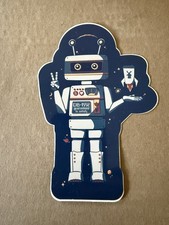 Dutch Bros Robot Sticker Guaranteed To Satisfy Rare Old Design Coffee Decal picture