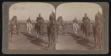H.H. the Nizam (on gray horse) at review by H.R.H, Secunderabad, India picture