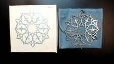 925 STERLING SILVER 1985 SNOWFLAKE CHRISTMAS ORNAMENT METROPOLITAN MUSEUM OF ART picture