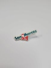 PLASTIC San Marcos Texas Travel Souvenir Lapel Pin Hard  picture