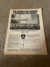 Vintage 1979 L'EGGS MINI MARATHON WOMEN RACE Print Ad CENTRAL PARK NYC NY 1970s picture