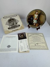 Knowles Norman Rockwell Plate “A Young Girl’s Dream” 1985 L E Authentic picture