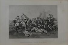 Antique Revolutionary War Battle of Camden Original 1870's Engraving Art picture
