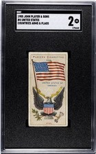 1905 John Player & Sons Country Arms And Flags United States #4 SGC 2 GD picture
