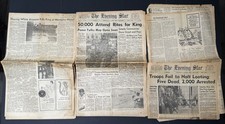 Vtg 1968 Martin Luther King MLK Assassination Newspaper Lot Post Star DC Riots picture