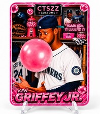 Ken Griffey Jr. Custom Bubble Gum Legend Art Card Seattle Mariners CTSZZ picture