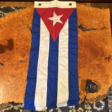Vintage Cuban Embroidered Bunting  Flag 3’x 14” picture