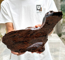 1890g Natural Raw Mahogany Obsidian Rough Quartz Crystal Mineral Specimen picture