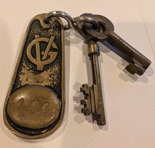 Hotel George V Paris France Keys 106 Antique Vintage (two Keys And Fob) Embossed picture