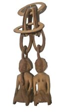 Vintage African Wooden Hand Carved Wedding Marriage Fertility Chain Hand Carved picture
