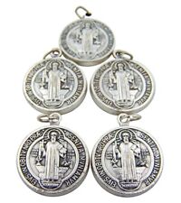 Saint St Benedict Medals Medalla De San Benito Evil Protection Charm 5pcs picture