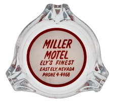 Vintage Marketing Ashtray / Miller Motel / East Ely Nevada NV picture