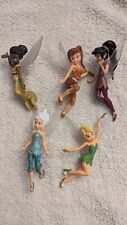 DISNEY Tinkerbelle Fairies  Figurine Play Set OF 5 Authentic Disney Glitter picture