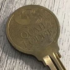 Vintage Quail Lodge Hotel Room Key Carmel Valley Golf Country Club California picture