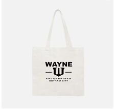 1 Wayne Enterprises Batman Reusable Gotham Cotton Tote  Bag. NEW. Designer picture