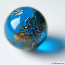 22mm Detailed Solid Glass Earth Globe Marble - Cosmic World Planet Gaea Terra picture