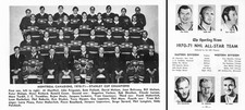 1970-1971 NHL All-Star Team Page & Montreal Canadiens Team Photo - Vintage picture