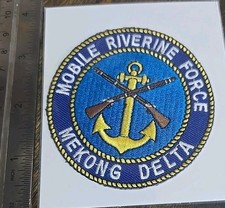 Salty K1013 US Army Vietnam Mobile Riverine Force Beret Flash Mekong Delta L1A picture