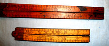 2 Vintage Antique STANLEY folding rulers No. 84 & No 66 1/2 2ft and 3 ft picture