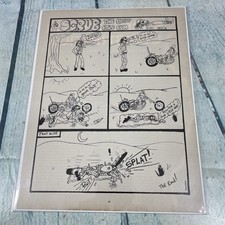 1982 Scrub Lucky Biker Bum Adult Cartoon Vtg Print Ad/Poster Pinup Magazine Page picture
