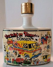 Vintage 1976 Ezra Brooks Truckin an Vannin Convoy Empty Decanter  picture