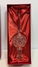 Vtg Waterford Crystal Christmas Tree Topper Finial Lismore Diamond Cut 10.25