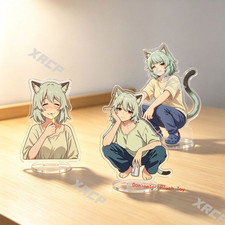 3Pcs Anime Chainsmoker Cat Yani Neko Acrylic Stand Figure Model Collection 8cm picture