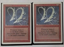 Lot of 2 - Manabarbs #165 - Magic Revised - Near Mint - MTG Card picture