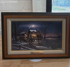 Terry Redlin And Crown Thy Good WithBrotherhood Framed Art Americana Cozy Winter picture