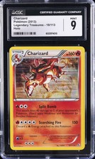 2013 POKÉMON LEGENDARY TREASURES HOLO #19/113 CHARIZARD CGC 9 picture
