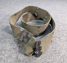 Original WW2 US Army OD7 M1936 Pistol Utility Belt R M CO 1944 picture