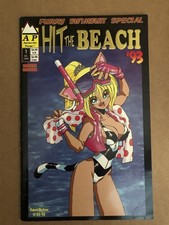 Hit The Beach #1 (1993) Deluxe Gold Foil Antarctic Press Comics HTF - VF+ picture