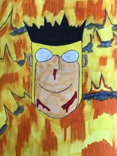 Hand Drawn Invincible Illustration By Servando Esquer picture