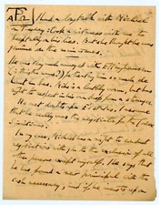Aleister Crowley ~ Signed Autographed Handwritten 1941 Letter picture