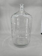 MOUNTAIN VALLEY SPRING WATER 5 Gallon Glass Bottle Jug Carboy Clear Vintage picture