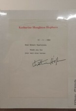 Authentic Katharine Hepburn Autograph Typed 1982 Letter Signed Original picture