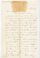 1868 Letter Charles Blanchard Editor 