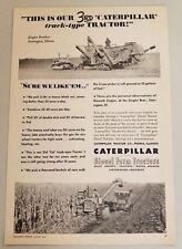 1952 Print Ad Caterpillar Diesel Crawler Tractors Peoria,IL picture